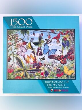 Bits & Pieces BUTTERFLIES OF THE WORLD 1500 Piece Puzzle